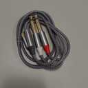 3ft USB C to Dual 6.35mm TRS Stereo Audio Splitter Y-Cable, 4 FT USB Type-C to 1/4" Audio Adapter Aux Jack Stereo Cord, Gold-Plated Connector, Nylon Braided Jacket, DAC Chip