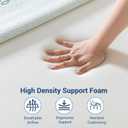 SheRest Cooling Gel Memory Foam Mattress Topper 2 Inch Twin XL Size