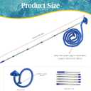 Magoog Pool Vacuum Cleaner for Smaller Pools, Non-Electric Power by Filter Pump, 13FT Extendable Pipe, 8FT Telescopic Pole, Vacuum Cleaner for Compact Above-Ground Pool