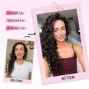 Curly Clip In Hair Extensions, 4PCS 20 Inch Medium Reddish Blonde Extensions Clip Ins, Lace Weft Short Curly Invisible Natural Hairpieces for Women