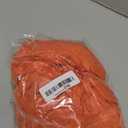 Orange Backdrop Curtain 2 Panels-Wrinkle-Free Champagne Curtains Polyester Photography Drapes for Baby Shower Birthday Party Photo Background Backdrop Stand- 8 X10FT (Orange)