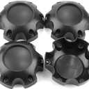 Wheel Center Caps for Ultra Motorsports 6 Lug Center Hubcaps, P/N: 89-9765 C812206, 4 Pack Black Center Cover Ror Rim