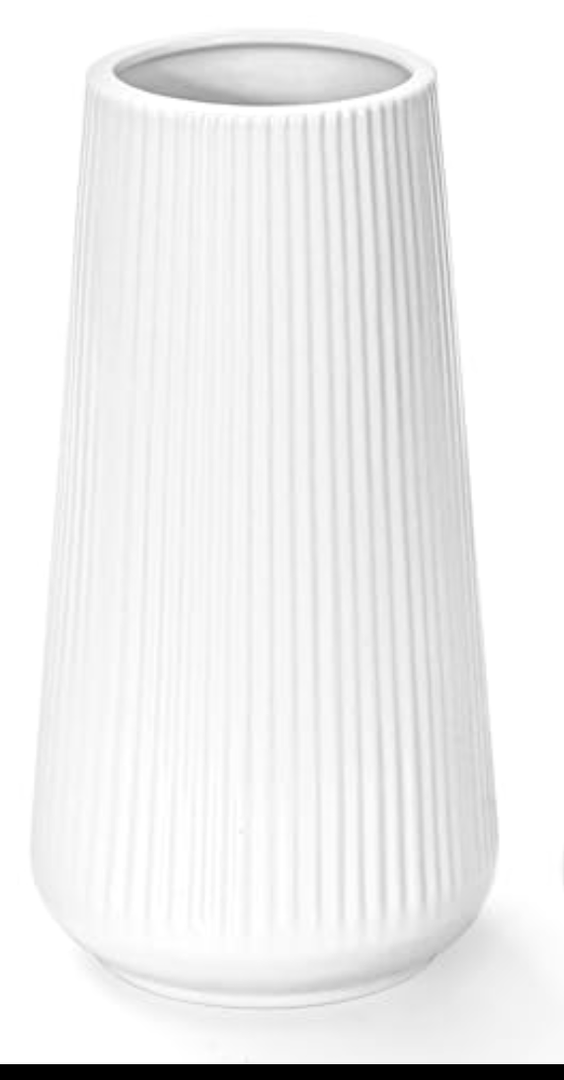 White Ceramic Vase, GUKJOB Small Cute Flower Vase for Pampas Grass, Home, Living Room, Dining Table, Farmhouse, Office Decor, Bedroom, Table, and Kitchen Shelf (White)  White Ceramic Vase, GUKJOB Small Cute Flower Vase for Pampas Grass, Home, Living Room, Dining Table, Farmhouse, Office Decor, Bedroom, Table, and Kitchen Shelf (White)