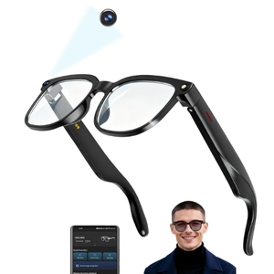 MNVOEQ Smart Glasses with Camera 4K, Video Recording.Bluetooth for Men & Women HandsFree Recording Glasses with Audio, AlPowered Wearable Tech