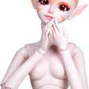 Proudoll 1/3 BJD Doll Body - Hand-Painted Designer Reindeer Elf Doll with 20 Articulated Joints, Fairy Ears, and Custom Fantasy Aesthetic for Collectors and Creators