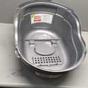 Natures Miracle Hooded Flip Top Litter Box for Cats, With Built-In Odor Control Charcoal Filter (Silver/Grey)