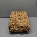 Toilet Paper Storage, Water Hyacinth Bathroom Toilet Paper Basket for Storage, Toilet Paper Holder Wicker Basket for 6 Mage Rolls, Bathroom Accessories Organizer