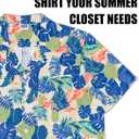 Hawaiian Shirt for Men Short Sleeve Button Down Summer Beach Casual Shirts Tropical Aloha Shirt Men Relaxed Fit (XL)