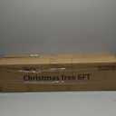 Prelit Christmas Tree 6ft with Remote Control, 8 Light-Modes Artificial Christmas Trees with Lights, Xmas Tree with 1000 Thick Branch Tips & 250 Lights, Easy Assembly Holiday Dcor for Home