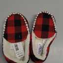 Capelli Buffalo Plaid Moccasin Boys Faux Berber Lined Indoor Slippers Size 12/13
