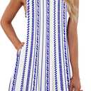 2 x AUSELILY Women's Summer Dress Sleeveless Floral Mini Dresses with Pockets Bohemian Dress 2025 New (XL)