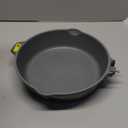 SENSARTE Nonstick Deep Frying Pan Skillet, 11-inch Saute Pan with Lid, Stay-cool Handle, Chef Pan Healthy Stone Cookware Cooking Pan, Induction Compatible (Gray)