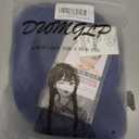 24" Long Dark Blue Curly Wavy Wig For Women Heat Resistant Fiber Wigs Halloween Cosplay Daily Party+Cap (Dark Blue)