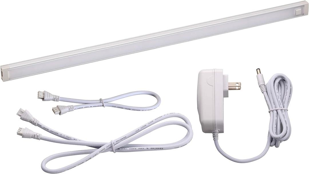 BLACK+DECKER LEDUC18-1CK Dimmable Linkable LED Shop Light with Motion Sensor and Magnetic Option, 10.5W, 780 Lumens, 4000K, 18", Cool White