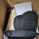 MINGBRON Car Seat Cover Full Set, Leather Car Seat Cover, Waterproof Seat Covers, Car Seat Cushion, Nappa Leather Seat Covers Car Seat Protector Universal Fit Most Cars Black