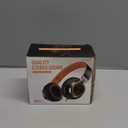 AILIHEN Kids Headphones, Headphones Wired with Microphone and Volume Control Folding Stereo Corded On-Ear 3.5mm Headset for Boys Girl Cellphones Tablets Chromebook Laptop Computer (Black/Orange) (Medium)