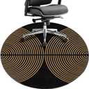 Office Chair Mat for Hardwood Floor 47"X 47" Round Gaming Rolling Chairs Rugs for Office Computer Desk Chair Non-Slip Game Protector Mats for Hard Floor & Tile Floor,Carpet Decor(Boho)