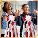 3 Rolls 75 Yards Drill Team Homecoming Mum Ribbons Gold Foil Sports Ribbon Crafting Sewing DIY Crafts Drill Team Cheerleader Gifts for Homecoming Week Party Decorations