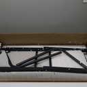 Overbed Table with Wheels Laptop Desk Cart Table Over The Bed Table Adjustable Height and Length for Hospital and Home Use (Black)