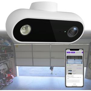 OCCHI Smart Garage Door Opener Remote, Garage Camera, Security+ 2.0 System Compatible, Garage Door Open/Close Control, 2.4Ghz WiFi Only, Compatible with Alexa, No Monthly Fee, Powered by Ampoza