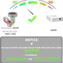 UMI Step Down Voltage 220v to 110v Converter, Travel Power Voltage Converter 220V to 110V 500W, Good Power Transformer for Overseas, Step Down Converter - US to Europe Voltage Converter