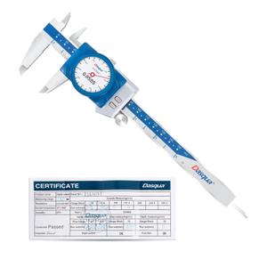 Dasqua Digital Dial Calipers 6"/150mm IP67, Resolution 0.0005", Accuracy 0.001, Inch/Metric/Fractional Conversion Measuring Tool