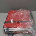 Christmas Ornament Storage Box-Store 128/3" Ornaments, Ornament Organizer Storage box with Dual Zipper Closure Lid & Adjustable Dividers, Large Xmas Decoration Storage Containers, 600D Tear-Proof/Red