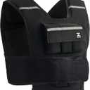 ZELUS 23lb Weighted Vest with Adjustable Weights for Exercise, Weight Vest for Men, Workout Vest for Home Workouts Cardio Strength Training Weight Loss (23lb-Iron Bar)