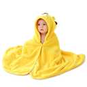 ROMASA Baby Bath Towel Ultra Soft Hooded Towel Highly Absorbent Bathrobe Blanket Toddlers Shower Gifts for Boys Girls-27.5" x 55" (Yellow Lion)