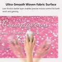 Knseva. Large Gaming Mouse Pad with Stitched Edges, Be Strong and Courageous Inspirational Quote Joshua 1:9 Bible Verse Scripture Pink Glitter Background, Anti-Slip Waterproof XXL Extended Desk Mat (Abstract Fantasy)