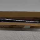 Curtain Rods for Windows 16 to 48 Inches, Curtain Rod Max Adjustable Length of 60 IN, 1" Diameter Drapery Rods Round Finials, Black, Pack of 1