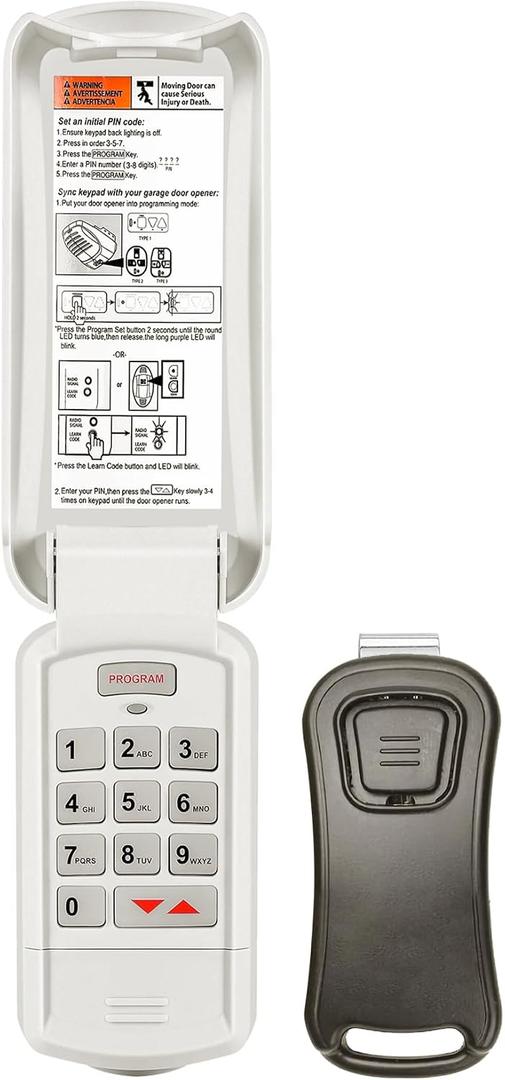 ASONPAO GK-BX G1T-BX for Genie Garage Door Opener Keypad Remote, Replacement for All Intellicode Genie Garage Door Opener