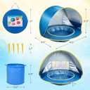 Baby Beach Tent Pop Up with Pool Portable Toddler Sun Shade for Beach