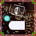 Blulu 100 Pieces Mini Outdoor Cable Clips Light Clips Self Adhesive Hooks Decoration Clips for Christmas and Fairy Light (Clear)