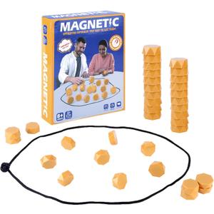 Magnetic Chess Set with Interactive Board, Strong Magnetic Pieces, Portable Travel Game for Kids Adults, Educational Family Game & Xmas Gift for Children