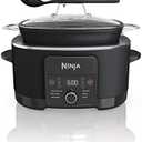 Ninja MC1010 Foodi PossibleCooker PLUS - Sous Vide & Proof 6-in-1 Multi-Cooker, with 8.5 Quarts, Slow Cooker, Dutch Oven & More, Glass Lid & Integrated Spoon, Nonstick, Oven Safe Pot to 500°F, Black
