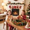 Artmag 24 Pcs Velvet Bows for Christmas Tree Rustic Bows Velvet Christmas Ornaments for Door Garland Wreath Gift Party Holiday Decoration (Width of 1 Inch,Camel)