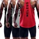NELEUS mens Soft (Large, 5031# 3 Pack: Black,grey,red)