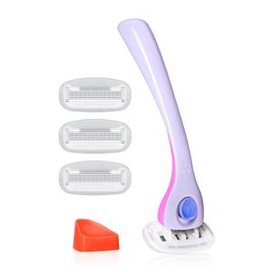 Billie Razors for Women Shave Kit  Womens Razor + 4 x 5-Blade Razor Refills + Magnetic Holder  DreamPop (1 Count (Pack of 1))