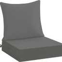 downluxe 24x24 Outdoor Chair Cushions, Waterproof Fade Resistant Patio Furniture Cushions with Handle & Removable Cover, Deep Seat Outdoor Cushions for Sofa, Couch and Patio Chairs, Dark Grey
