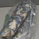 Washable 3x5 Entryway Area Rugs: Ultra Soft Low Pile Carpet for Kitchen Nursery Indoor Light-Weight Doormat Anti-Slip Thin Entry Rug for Living Room Bedroom Small Vintage Floor Mat(3x5,Floral/Blue)