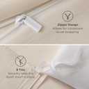 Bedsure Oat Milk Duvet Cover Queen Size - 3 Pieces Prewashed Cotton-Like Polyester Extra Soft Bedding Set, Includes 1 Duvet Cover 90x90 Inches with Zipper Closure & 2 Pillow Shams, No Comforter