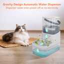 Smart Pet Water Fountain,Filterless Cat Water Fountain No Filter,3L/102oz Ultra Silent Cat Fountain, Separation Design
