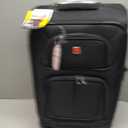 SWISSGEAR Sion Softside Expandable Spinner Luggage Durable Lightweight Travel Suitcase, Black, Carry-On 21-Inch