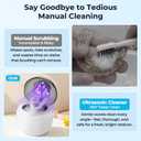 Ultrasonic Retainer Cleaner Machine, Denture Dome for Cleaning Dentures, Mouth Guard, Night Guard, Aligner, Jewelry, 45kHz 250ML UV Ultrasonic Denture cleaner Ultra Sonic Cleaner for Retainers