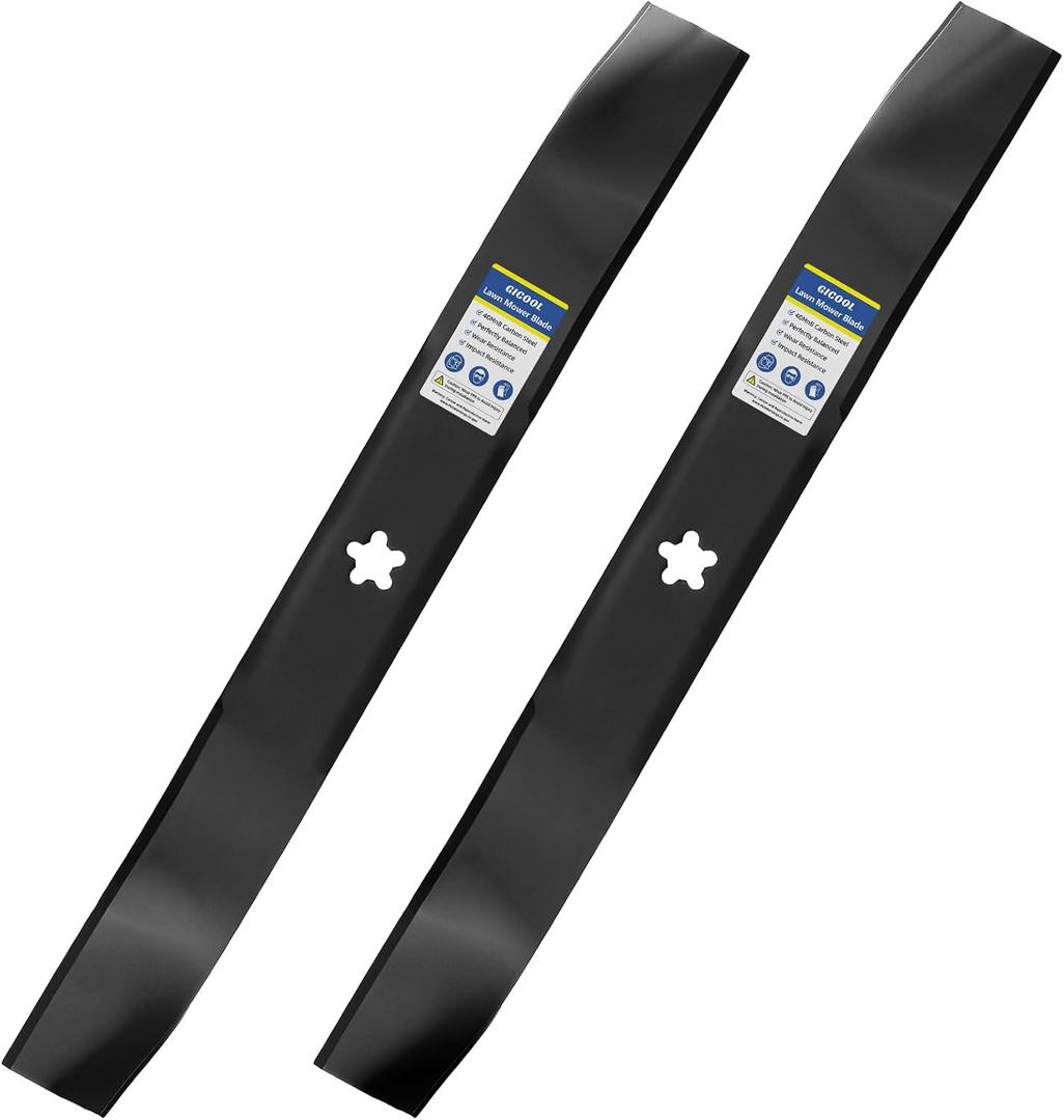GICOOL 532134149 422719 Mower Blades for Craftsman 42 inch Deck Mower, Fits Craftsman Riding Mower LT1000 LT2000 with 5-Point Star Hole, Replace 134149 424752