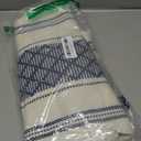 Rustic Table Runner with Tassels, Blue and White Bicolor Woven, Washable, 14"x72", Perfect for Entryway, Dining Room, Kitchen, Weddings, Holidays, and Party Decor