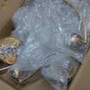 6-Light Gold Chandeliers for Dining Room with Frosted Glass Modern 47.2'' Ceiling Hanging Light Fixtures Classic Farmhouse Pendant Lighting for Kitchen Island, Dining Table, Adjustable Height