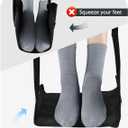 Airplane Foot Hammock, Upgraded Anti-Squeeze Foot Rest for Plane Travel - Relax Your Feet with Better Support, Thickened Foam, Portable Design, and More Comfortable Foot Sling (9 Inch)