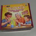 Upside Down Goggles Challenge Game for Family & Parties, 50 Fun Cards with Adjustable Flip View Glasses for Kids & Adults, Hilarious Brain-Teasing Fun on Game Nights & Parties for 2-6 Players Ages 8+ (Purple)